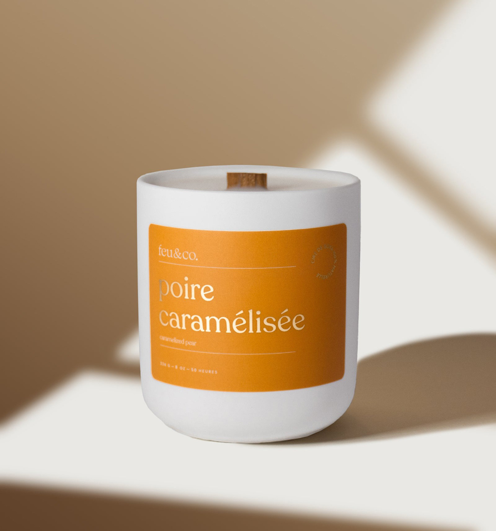 Bougie de soya – Poire caramélisée