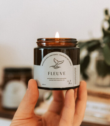 Bougie Fleuve – Eucalyptus et air marin