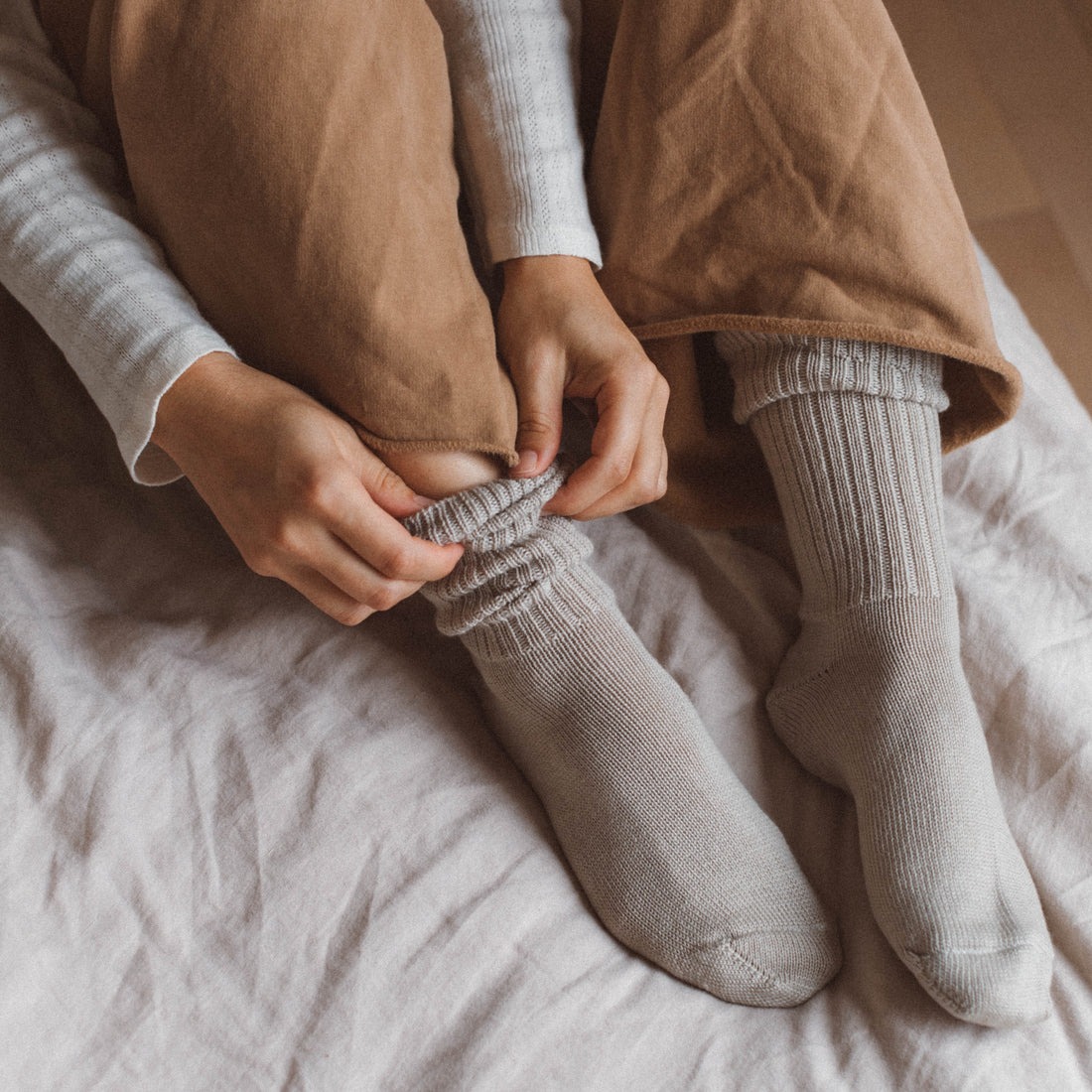 Chaussettes en laine de merinos 3 couleurs Idee Cadeau Quebec