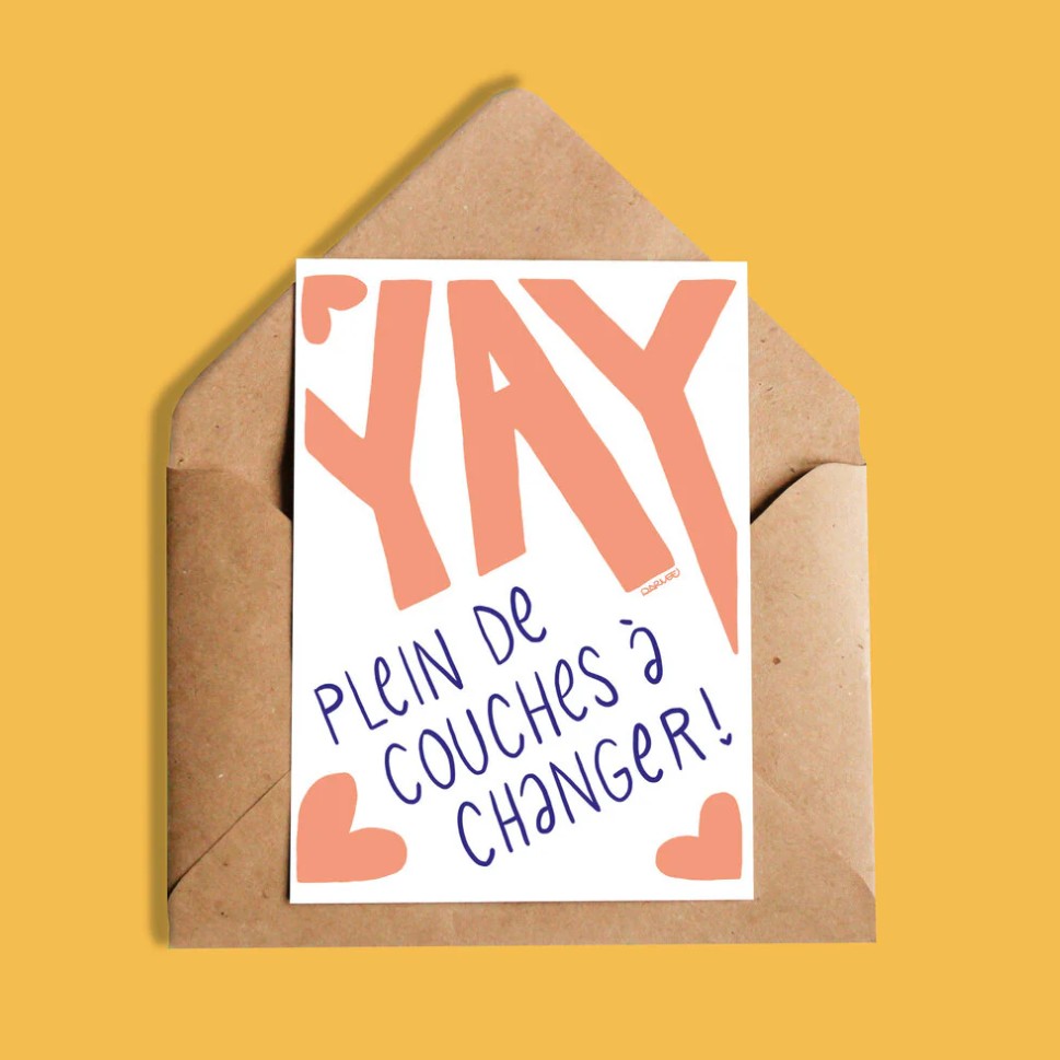 Carte – Yay plein de couches à changer!