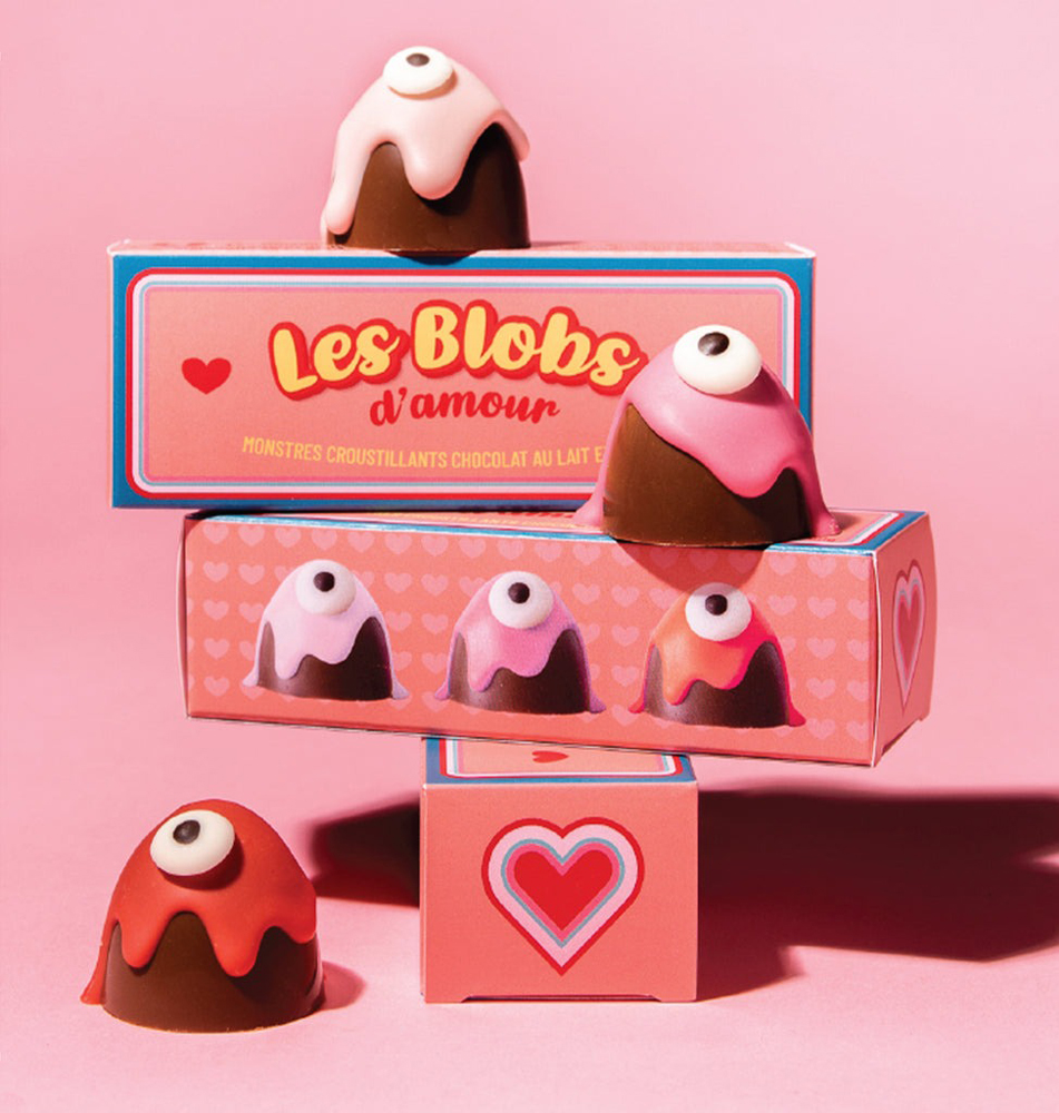 Trio de chocolats – Les blobs d’amour