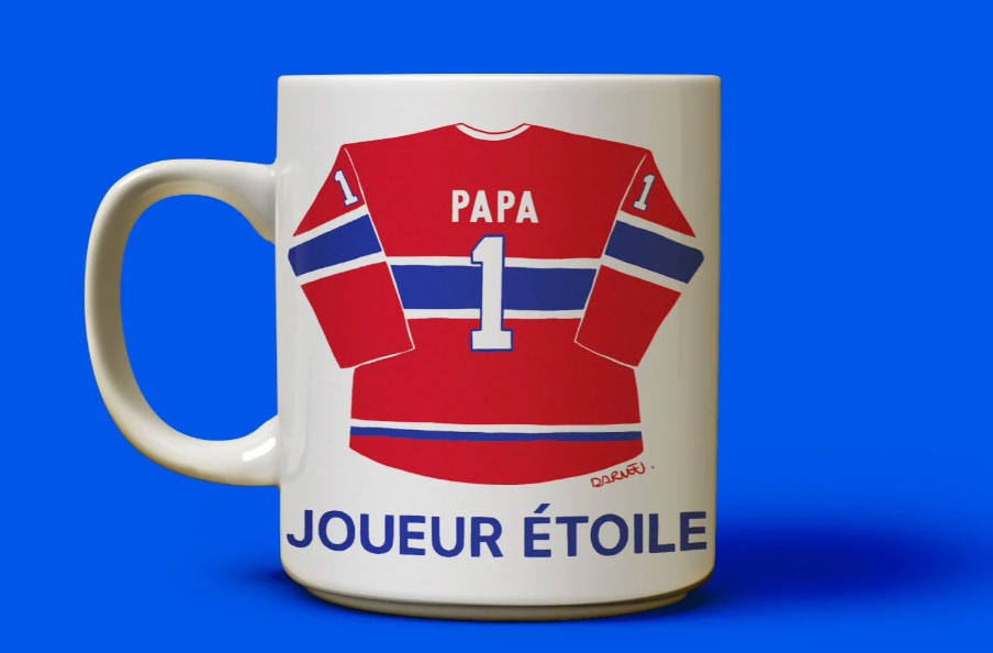 Tasse à café : papa #1 joueur étoile