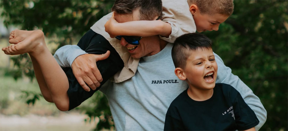 Chandail papa poule à offrir en cadeau à un nouveau papa